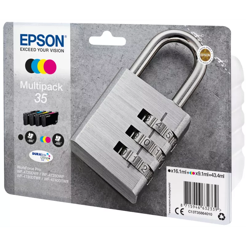 Epson Padlock Multipack 4-farbig 35 DURABrite Ultra Ink