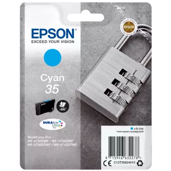 Epson Padlock Einzelpackung Cyan 35 DURABrite Ultra Tinte