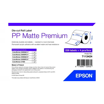 Epson 7113424 Druckeretikett Weiß Selbstklebendes Druckeretikett