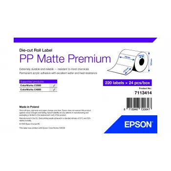 Selbstklebendes Druckeretikett Epson 7113414 Weiß 7,6x12,7 cm