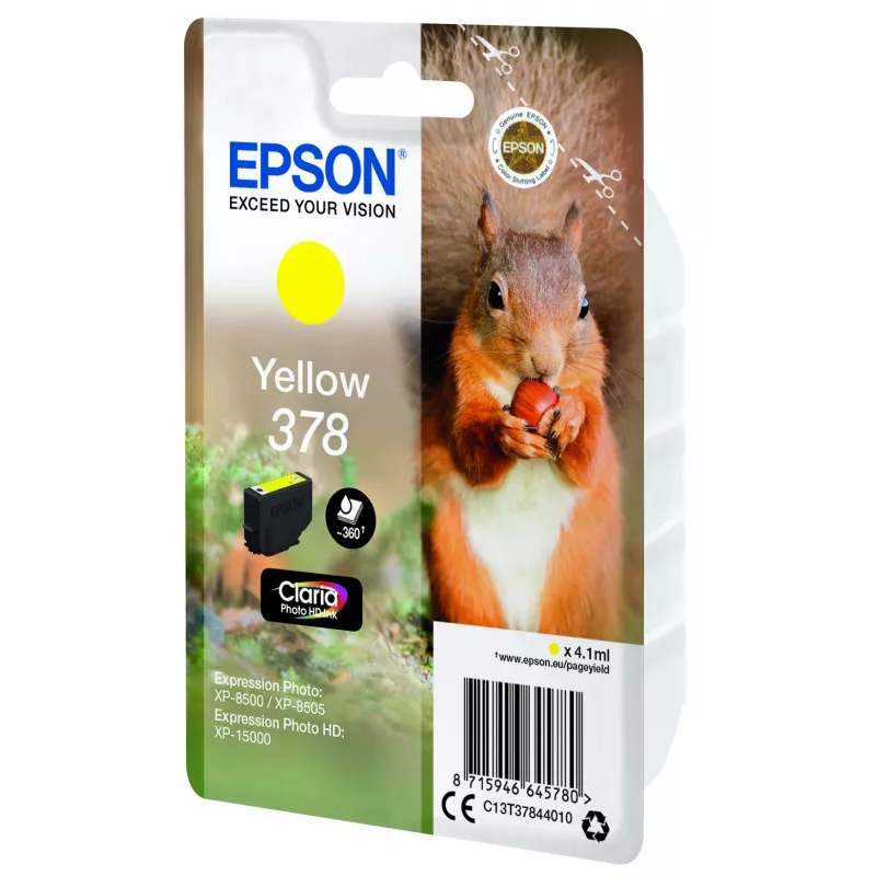 Patrone Epson 378 Gelb 360 Seiten Tinte C13T37844010