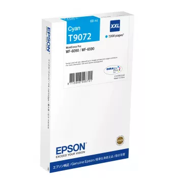 Tintenpatrone Epson C13T90724N Cyan – Original extra (super) hohe Reichweite für WF-6XXX
