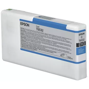 Epson T6532 Cyan Tintenpatrone (200 ml), Cyan, 200 ml, 1 Stk.