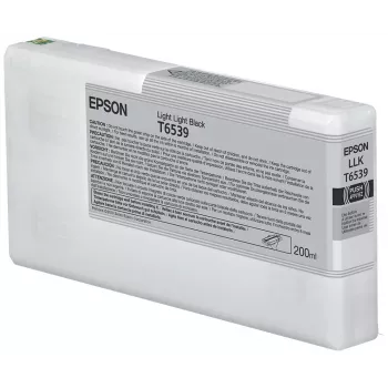 Epson T6539 Light Light Schwarz Tintenpatrone (200 ml), Light Light Schwarz, Pigmenttinte, 200 ml, 1 Stk.