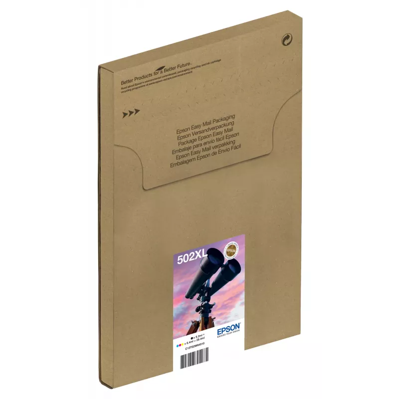 Epson 502XL EasyMail Tintenpatrone 1 Stk. Original Hohe (XL) Reichweite Schwarz, Cyan, Magenta, Gelb
