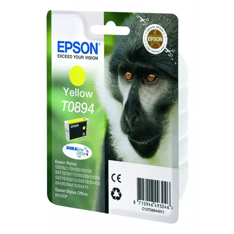 Epson Monkey Singlepack Gelb T0894 DURABrite Ultra Ink
