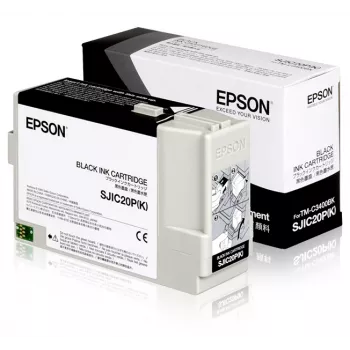 Epson SJIC20P(K) - Tintenpatrone für TM-C3400BK (Schwarz)