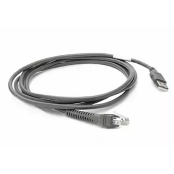 Zebra CBA-U21-S07ZBR serielles Kabel Schwarz 2,1 m USB EAS
