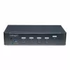 StarTech.com 4-Port DisplayPort KVM-Switch, Einzelner 4K 60Hz Monitor, 6x USB-Anschlüsse, Tasten- & Hotkey-Umschaltung, DisplayPort 1.2, betriebssystemunabhängig, TAA-konform