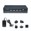 StarTech.com 4-Port DisplayPort KVM-Switch, Einzelner 4K 60Hz Monitor, 6x USB-Anschlüsse, Tasten- & Hotkey-Umschaltung, DisplayPort 1.2, betriebssystemunabhängig, TAA-konform