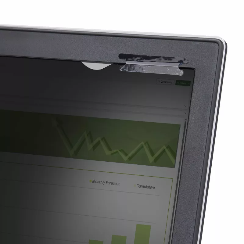 StarTech.com 13.3-inch 16:9 Flip-Up Privacy Screen with Touch, Anti-Glare Blue Light Filter, Laptop Monitor Screen Protector, +/- 30 Deg. View Angle