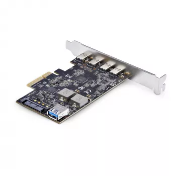 StarTech.com 5-Port USB PCIe-Karte, USB 3.2 10 Gbit/s, PCI Express-Karte mit 4x USB-C-Anschlüssen, 1x interner USB-A-Anschluss, USB PCIe-Controller-Karte, Windows/macOS/Linux