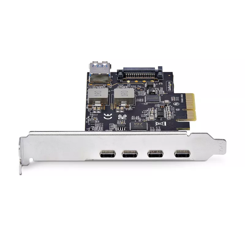 StarTech.com 5-Port USB PCIe-Karte, USB 3.2 10 Gbit/s, PCI Express-Karte mit 4x USB-C-Anschlüssen, 1x interner USB-A-Anschluss, USB PCIe-Controller-Karte, Windows/macOS/Linux