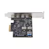 StarTech.com 5-Port USB PCIe-Karte, USB 3.2 10 Gbit/s, PCI Express-Karte mit 4x USB-C-Anschlüssen, 1x interner USB-A-Anschluss, USB PCIe-Controller-Karte, Windows/macOS/Linux