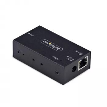 StarTech.com 1-Port Serial zu Ethernet Adapter, 802.3af PoE IP Serieller Geräteserver für entfernte RS232 Geräte, Wand-/DIN-Schienen-montierbar, RJ45 LAN zu DB9 Serieller Konverter, TAA