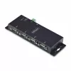 StarTech.com 4-Port Serial zu Ethernet Adapter, IP Serieller Geräteserver für entfernte RS232-Geräte, wand-/hutschienenmontierbar, Metallgehäuse, RJ45 LAN zu DB9 Seriell-Konverter