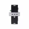 StarTech.com 4-Port Serial zu Ethernet Adapter, IP Serieller Geräteserver für entfernte RS232-Geräte, wand-/hutschienenmontierbar, Metallgehäuse, RJ45 LAN zu DB9 Seriell-Konverter