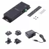 StarTech.com 4-Port Serial zu Ethernet Adapter, IP Serieller Geräteserver für entfernte RS232-Geräte, wand-/hutschienenmontierbar, Metallgehäuse, RJ45 LAN zu DB9 Seriell-Konverter