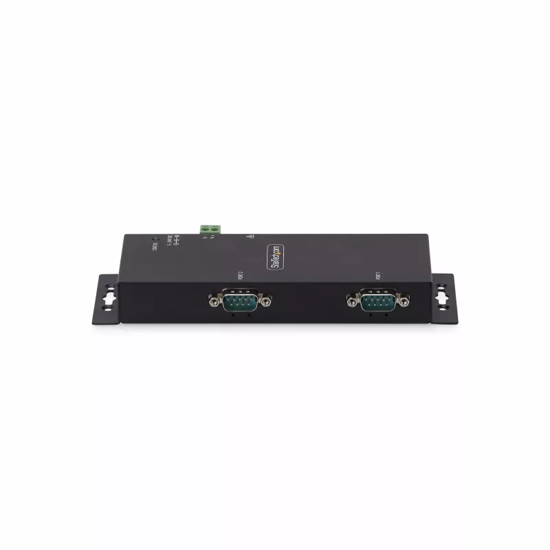 StarTech.com 2-Port Serial to Ethernet Adapter, IP Serial Device Server For Remote RS232 Devices, Wall/DIN Rail Mountable, Metal Housing, RJ45 LAN to DB9 Serial Converter