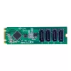 StarTech.com 4-Port M.2-zu-SATA-Adapterkarte, M.2 PCIe 3.0-zu-SATA-Festplatten-/SSD-Erweiterungskarte, ASM1064-Chipsatz, M.2 NVMe auf 4x HDD/SSD für Windows/macOS/Linux