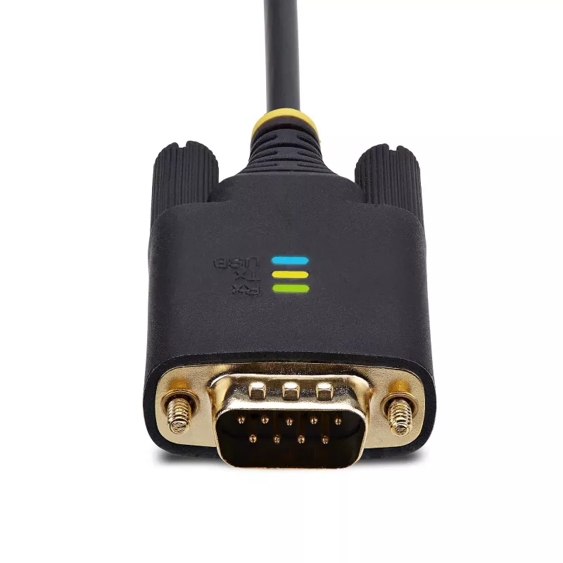 StarTech.com 2m USB-zu-Seriell-Adapterkabel, COM-Erhalt, austauschbare Schrauben/Muttern, USB-A auf DB9 RS232, FTDI IC, ESD-Schutz, Windows/macOS/Linux