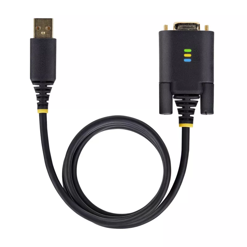 StarTech.com 2m USB-zu-Seriell-Adapterkabel, COM-Erhalt, austauschbare Schrauben/Muttern, USB-A auf DB9 RS232, FTDI IC, ESD-Schutz, Windows/macOS/Linux