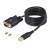 StarTech.com 2m USB-zu-Seriell-Adapterkabel, COM-Erhalt, austauschbare Schrauben/Muttern, USB-A auf DB9 RS232, FTDI IC, ESD-Schutz, Windows/macOS/Linux