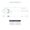 StarTech.com 2m USB-zu-Seriell-Adapterkabel, COM-Erhalt, austauschbare Schrauben/Muttern, USB-A auf DB9 RS232, FTDI IC, ESD-Schutz, Windows/macOS/Linux