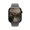 Smartwatch Apple Watch Series 10 GPS + Cellular 46mm Natural Titanium Gehäuse Stone Grey Sport Band S/M
