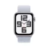 Smartwatch Apple Watch SE GPS + Cellular 44mm Silber Aluminium Gehäuse Blue Cloud Sport Loop