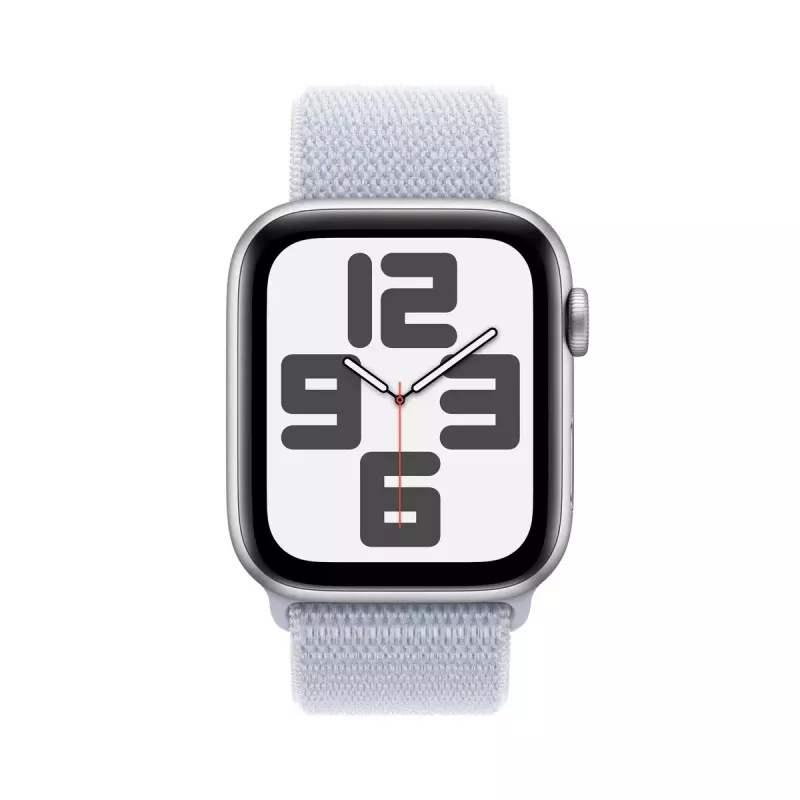 Smartwatch Apple Watch SE GPS + Cellular 44mm Silber Aluminium Gehäuse Blue Cloud Sport Loop