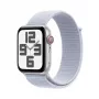 Smartwatch Apple Watch SE GPS + Cellular 44mm Silber Aluminium Gehäuse Blue Cloud Sport Loop