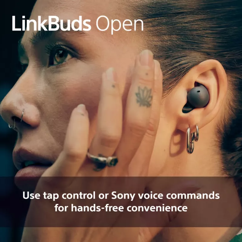 Kabelloses In-Ear-Headset Sony LinkBuds Open WFL910W – Bluetooth, 20–20000 Hz, 10 m Reichweite, weiß