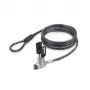 StarTech.com schlank Lock Noble Wedge® Slot kompatibel, 1,5 m Sicherheitskabel, Tisch-Diebstahlschutz für Laptop/Notebook, schnittfestes Stahlkabel, Schlüsselschloss