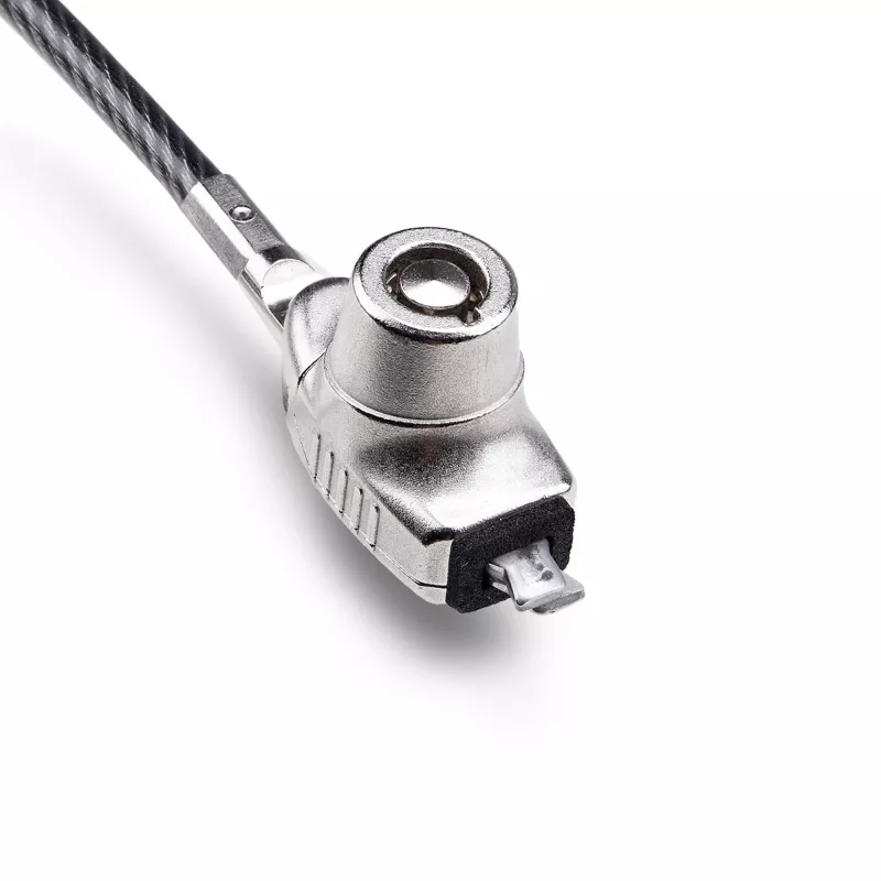 StarTech.com schlank Lock Noble Wedge® Slot kompatibel, 1,5 m Sicherheitskabel, Tisch-Diebstahlschutz für Laptop/Notebook, schnittfestes Stahlkabel, Schlüsselschloss