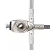 StarTech.com schlank Lock Noble Wedge® Slot kompatibel, 1,5 m Sicherheitskabel, Tisch-Diebstahlschutz für Laptop/Notebook, schnittfestes Stahlkabel, Schlüsselschloss