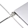 StarTech.com schlank Lock Noble Wedge® Slot kompatibel, 1,5 m Sicherheitskabel, Tisch-Diebstahlschutz für Laptop/Notebook, schnittfestes Stahlkabel, Schlüsselschloss
