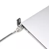 StarTech.com schlank Lock Noble Wedge® Slot kompatibel, 1,5 m Sicherheitskabel, Tisch-Diebstahlschutz für Laptop/Notebook, schnittfestes Stahlkabel, Schlüsselschloss