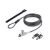 StarTech.com schlank Lock Noble Wedge® Slot kompatibel, 1,5 m Sicherheitskabel, Tisch-Diebstahlschutz für Laptop/Notebook, schnittfestes Stahlkabel, Schlüsselschloss