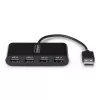 StarTech.com ST4200MINI2-USB-HUB Schnittstellen-Hub USB 2.0 480 Mbit/s Schwarz