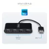 StarTech.com ST4200MINI2-USB-HUB Schnittstellen-Hub USB 2.0 480 Mbit/s Schwarz