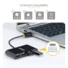 StarTech.com ST4200MINI2-USB-HUB Schnittstellen-Hub USB 2.0 480 Mbit/s Schwarz