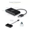 StarTech.com ST4200MINI2-USB-HUB Schnittstellen-Hub USB 2.0 480 Mbit/s Schwarz