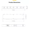 StarTech.com 50cm Blaues CAT8 Ethernet-Kabel, rastnasenfreier RJ45, 25G/40G, 2000 MHz, 100 W PoE++, S/FTP, 26AWG reine blanke Kupferlitze, LSZH, geschirmtes Netzwerk-Patchkabel mit Zugentlastungen, einzeln geprüft