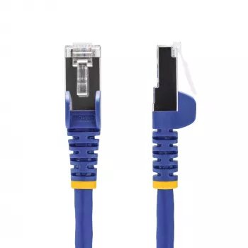 StarTech.com 1m Blaues CAT8 Ethernet-Kabel, rastnasenfreier RJ45, 25G/40G, 2000MHz, 100W PoE++, S/FTP, 26AWG reiner blanker Kupferdraht, LSZH, geschirmtes Netzwerk-Patchkabel mit Zugentlastungen, einzeln geprüft