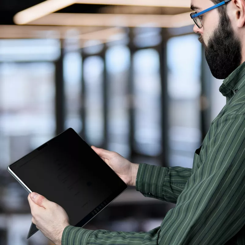 StarTech.com 4-Wege 12,3 Zoll Surface Pro 4/5/6/7/7+ Blickschutzfilter, Hoch-/Querformat, Touch-fähig, +/- 30° Betrachtungswinkel, Blaulichtreduzierung, matte Oberfläche