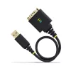 StarTech.com 1ft (30cm) USB-auf-Seriell-Adapterkabel, COM-Retention, austauschbare Muttern/Schrauben, USB-A auf DB9 RS232, FTDI IC, ESD-Schutz, Windows/macOS/Linux