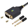 StarTech.com 1ft (30cm) USB-auf-Seriell-Adapterkabel, COM-Retention, austauschbare Muttern/Schrauben, USB-A auf DB9 RS232, FTDI IC, ESD-Schutz, Windows/macOS/Linux