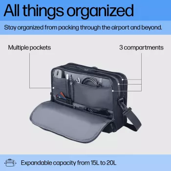 Laptop-Tasche HP Travel Plus 15 l 14-Zoll Aktentasche 820 g monochromatisch