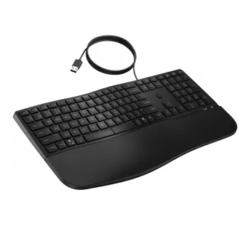 HP 485 Comfort Kabelgebundene Tastatur Full-Size USB Membrane mit Handballenauflage